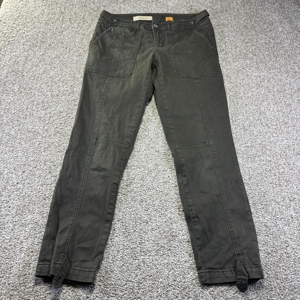 Pilcro and the Letterpress Hyphen Slim Utility Pants Olive Green Size 28
